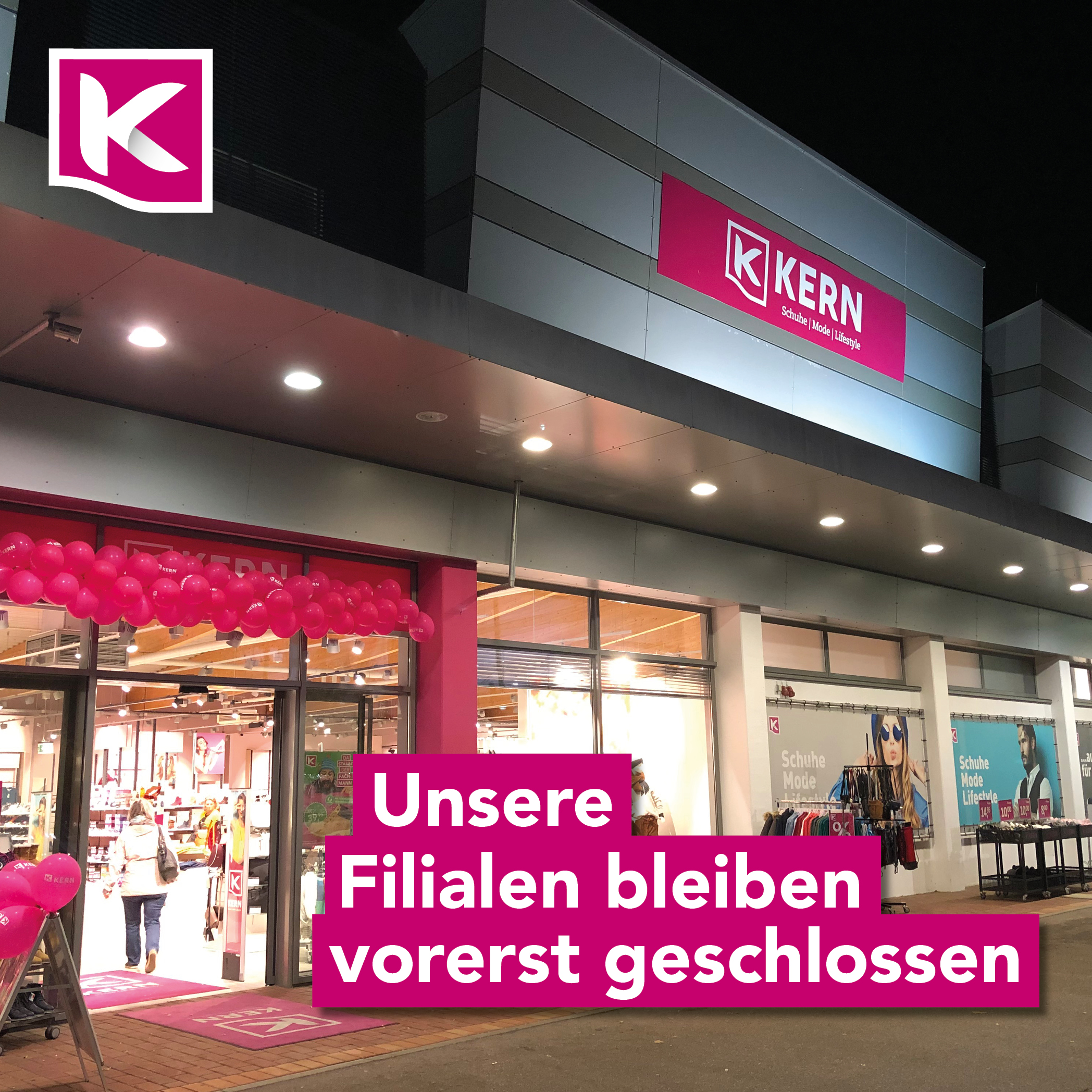 Unsere Filialen bleiben vorerst geschlossen!